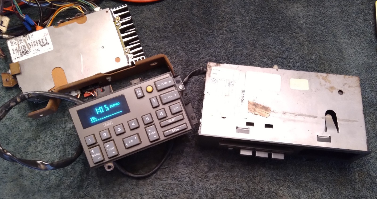 88-94, Chevy Truck Delco Radio Cassette & Amp tuner Set, Just Serviced