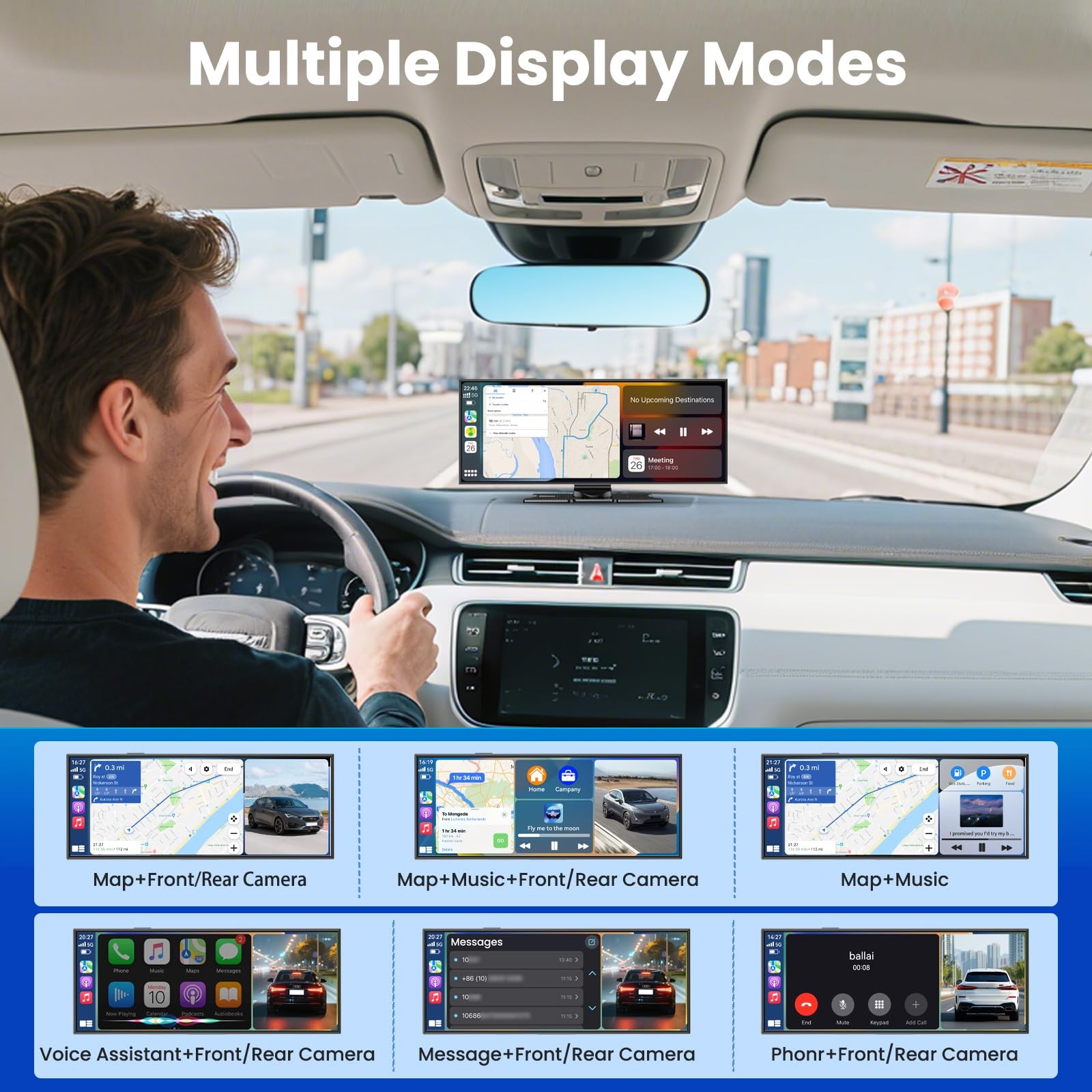 11.5 Inch Carplay Display Android Auto Display, Car Play IPS Touch Screen Cable…