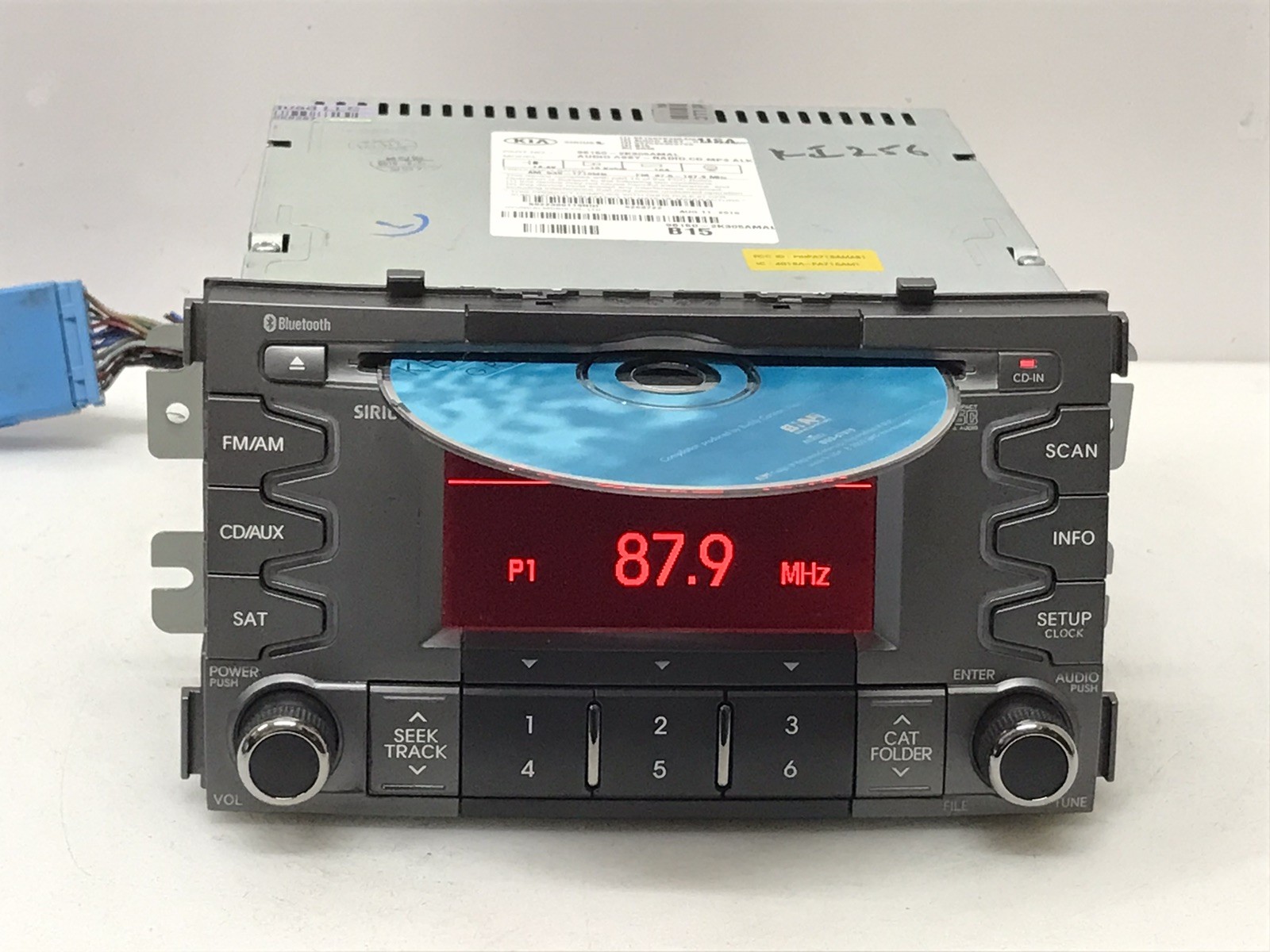 2010-2011 Kia Soul Radio Bluetooth Mp3 Cd Player 96150-2K305AMAL “KI256”