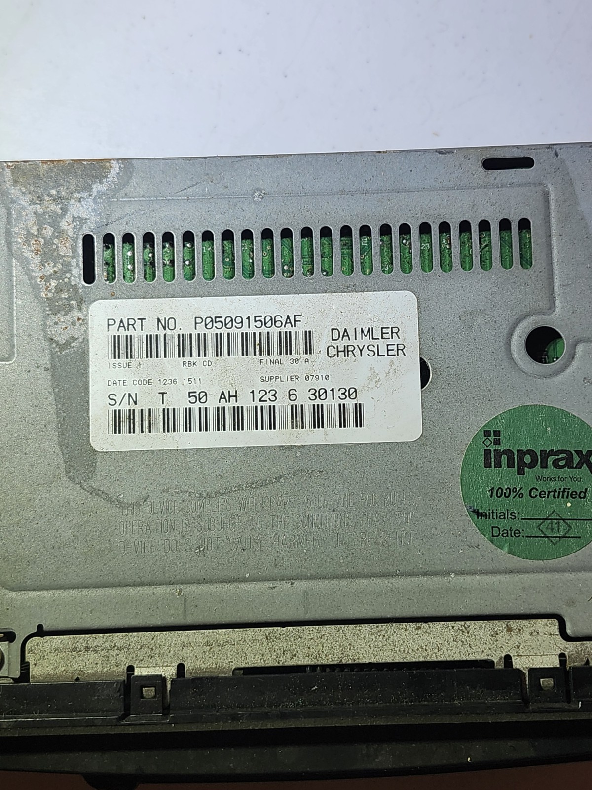 Radio Control Unit-Am/fm Radio Cd Cassette Player Reman fits 2001 Ford Escape