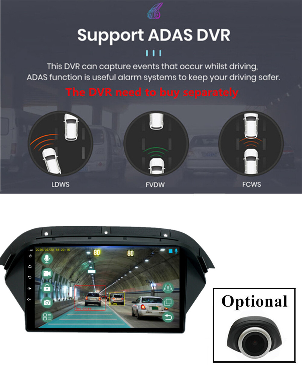 For 2007-2013 Acura MDX Stereo Radio Android 12.0 GPS Nav Head Unit Wifi FM 9″