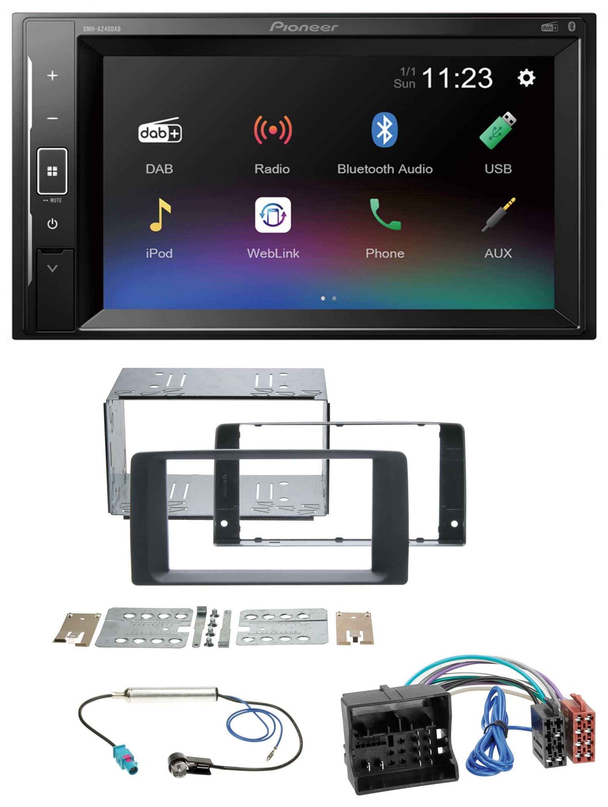 Pioneer DAB MP3 2DIN Bluetooth USB Car Stereo for MAN TGA TGX TGL TGM TGS 2017-20