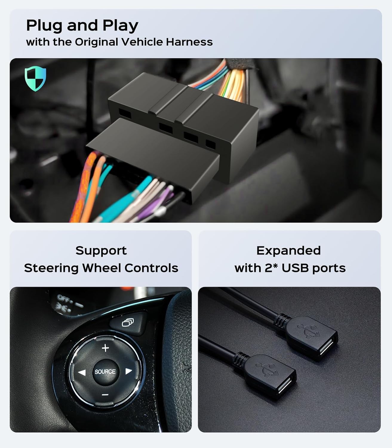 Car Radio Stereo Honda Accord 2013-2017 CarPlay Android Auto 11.5″ Backup Camera