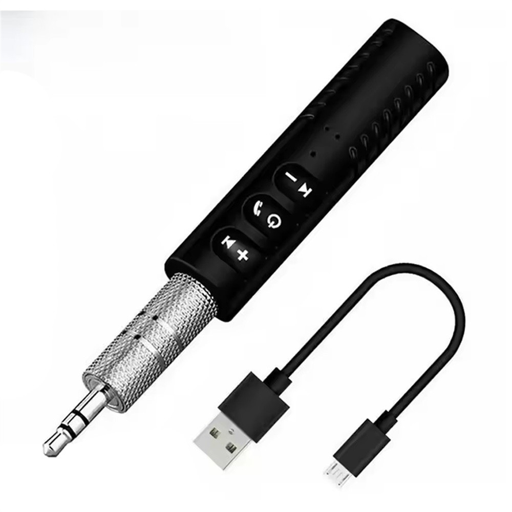 Bluetooth 5.0 Receiver with 3.5mm Adapter for Car Audio and Hands-free Calling