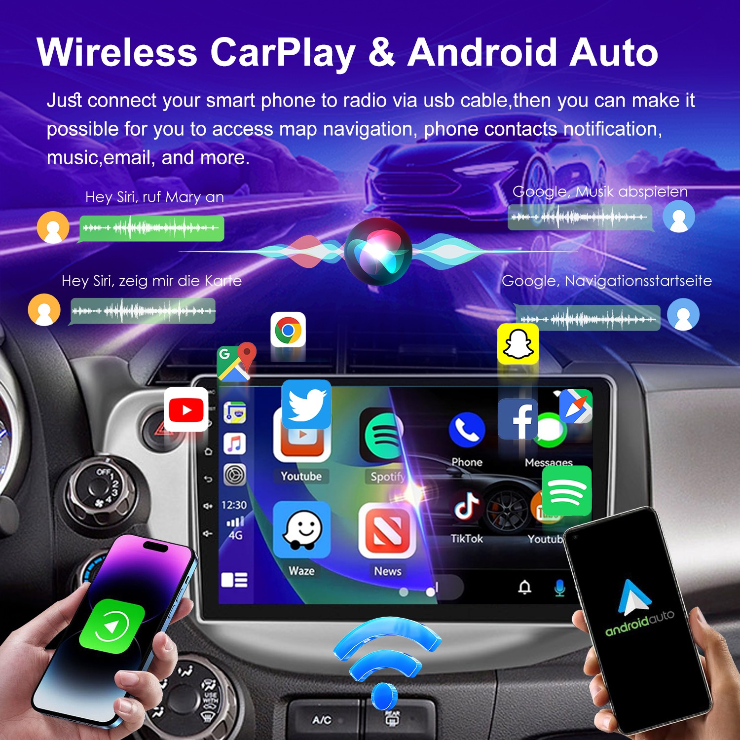 10.1″ Android 16 Car Stereo For Honda Fit Jazz 2007-2013 Radio GPS NAVI Car Play