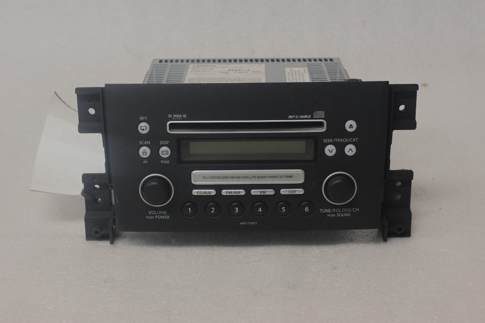 2006 Suzuki Grand Vitara AM FM MP3 WMA CD Player Radio w/Satellite