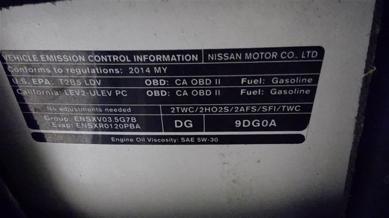Upper Dash Control w Navigation w Bezel Fits 12-14 MAXIMA 70019