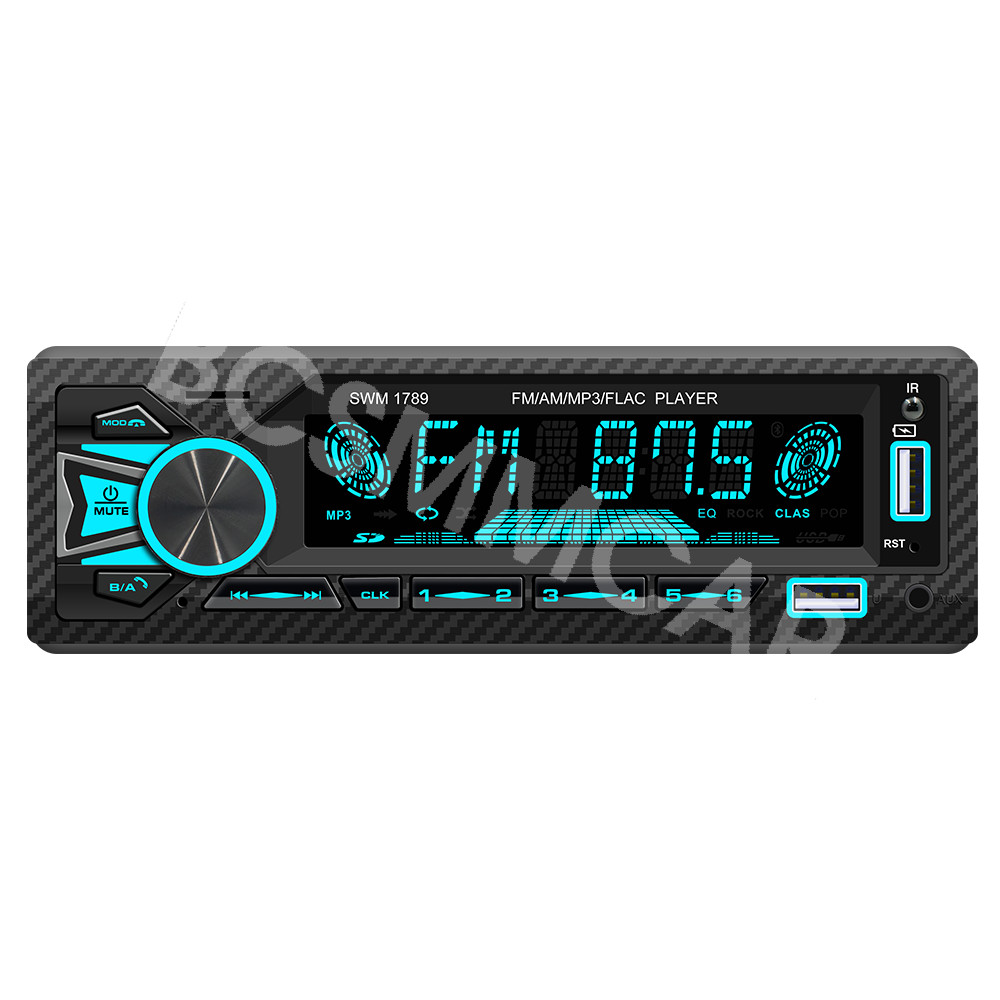 Single 1 DIN Car Stereo Radio MP3 Player Bluetooth AUX USB FM Audio Receiver