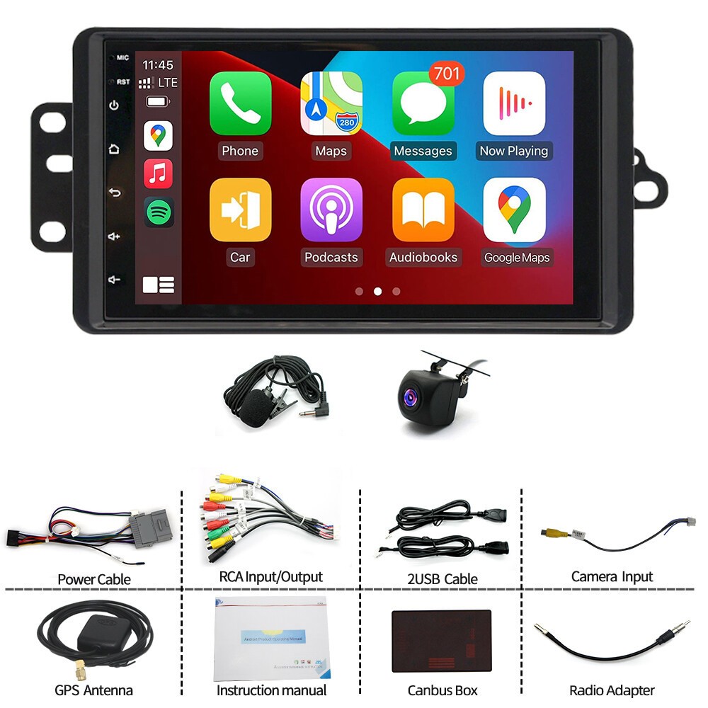 For 2002-2009 GMC Envoy Apple Carplay Car Radio Stereo Android 15 GPS Navi WiFi