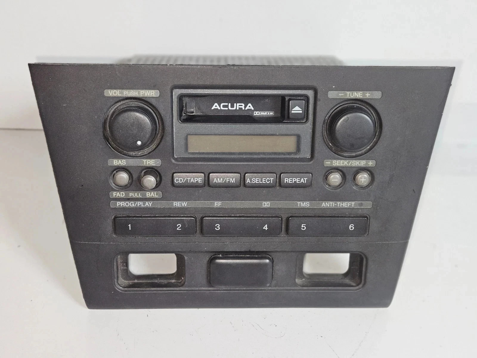 1996-1998 ACURA RL RADIO AUDIO W/ CASSETTE PLAYER EQUIPMENT OEM, 638-57180