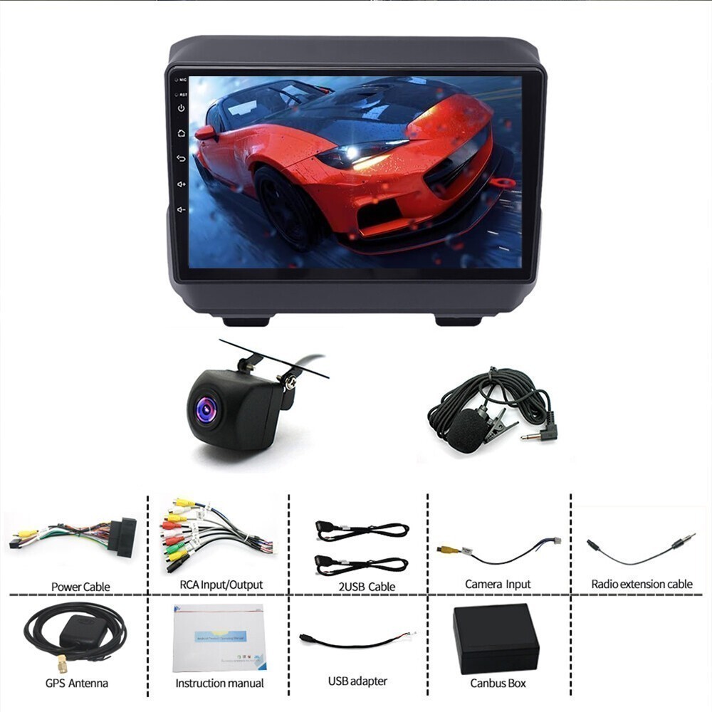 9INCH Car Radio for Jeep Wrangler JL Gladiator JT 2018-2023 Stereo GPS Navi