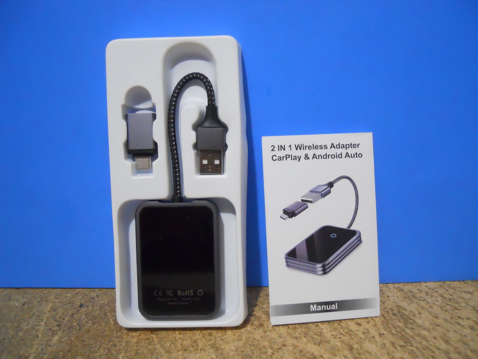 Wireless USB CarPlay Adapter iOS10+ Carplay Dongle For iPhone or Android