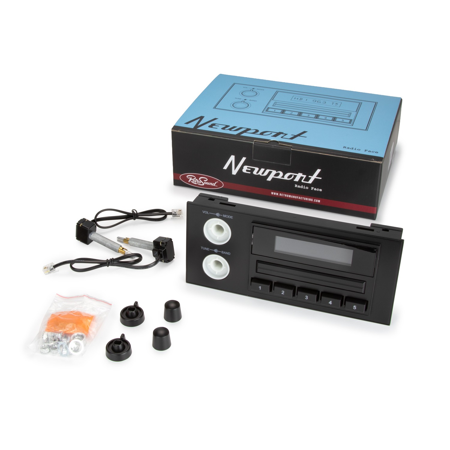 1974-81 Plymouth Trailduster Newport 1.5 DIN Direct-fit radio RetroSound