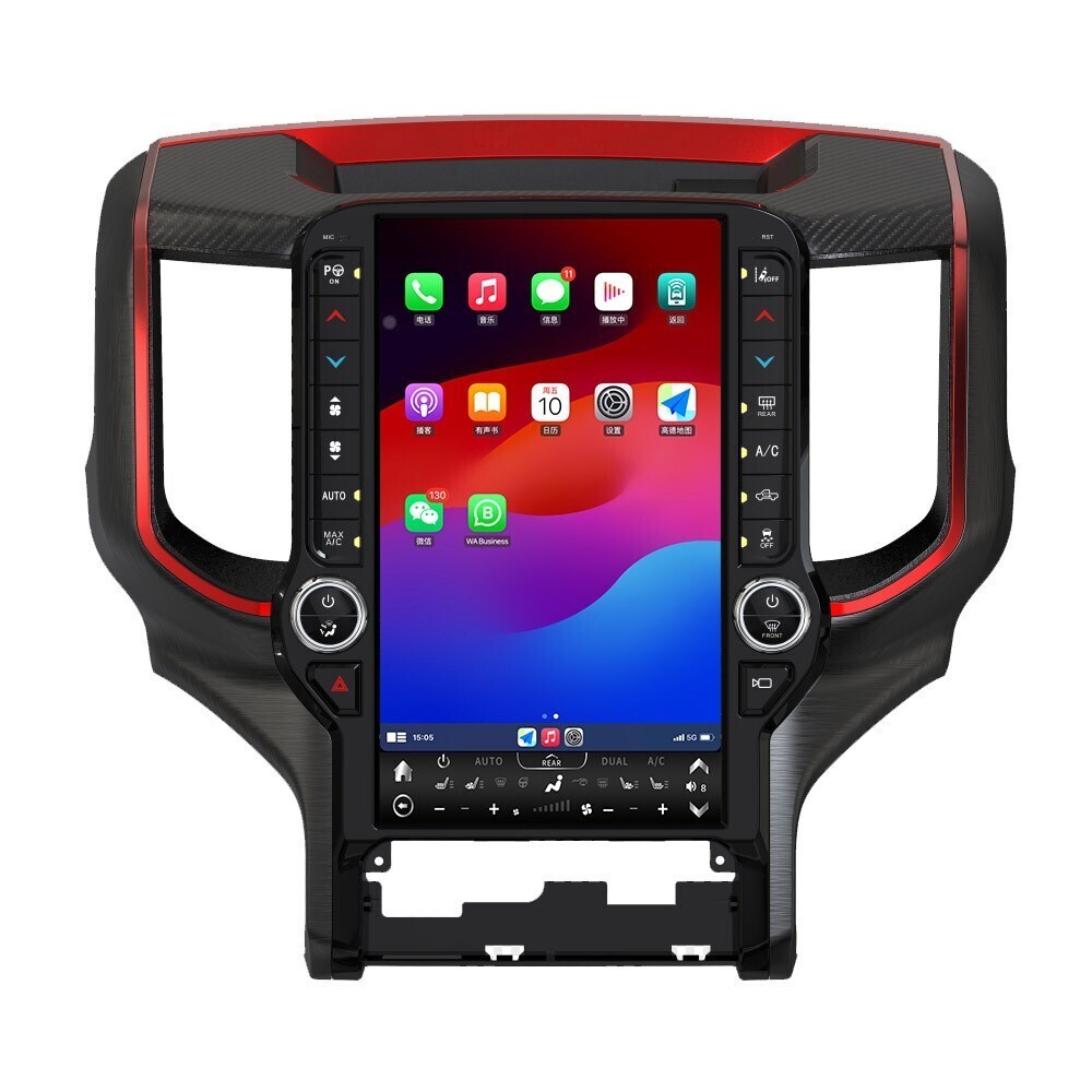 Large Display 13.6″ Android Car Stereo Radio Gps For 19-2024 Dodge Ram 1500 2500