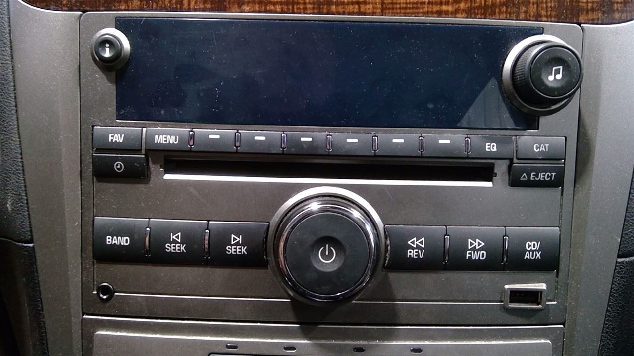 Audio Equipment Radio AM-FM-stereo-CD-MP3-USB Opt Uui Fits 09-12 MALIBU 485040