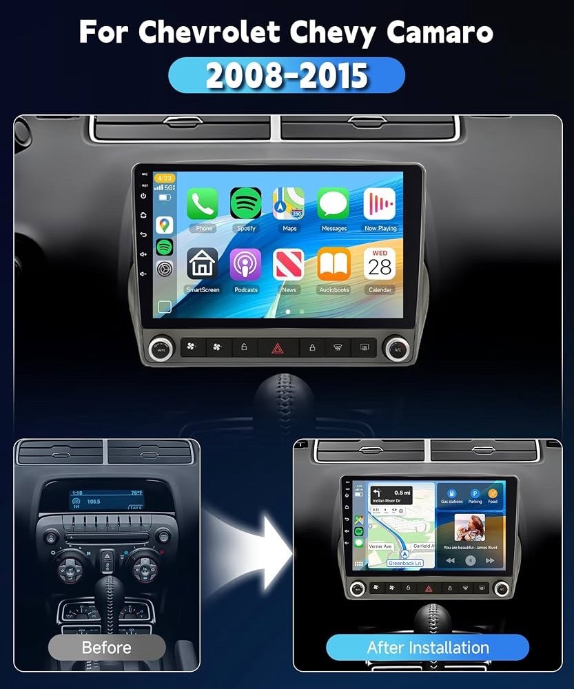 4G+64G for Chevrolet Chevy Camaro 2008-2015 Android Car Radio Stereo 9 inch