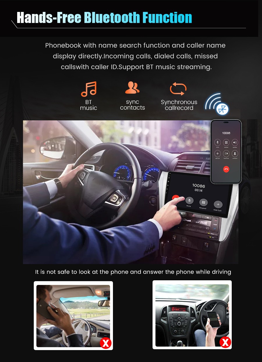 Universal 1DIN Android Car Radio Bluetooth GPS Sat Nav USB DAB+ CarPlay WIFI 64GB