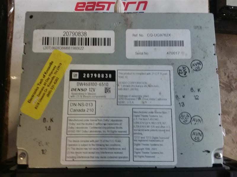 Audio Equipment Radio Opt Uvb ID 25894202 Fits 08-09 TAHOE 340149