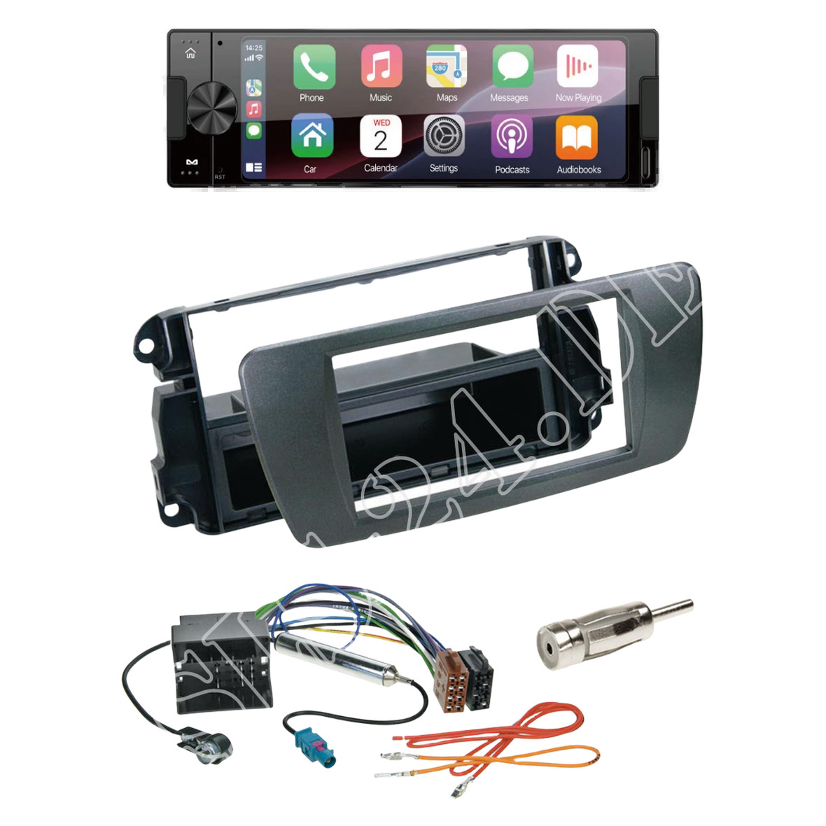 Ampire CPR60 radio DAB + with installation kit for Seat Ibiza 6J/6JN from 06/2008