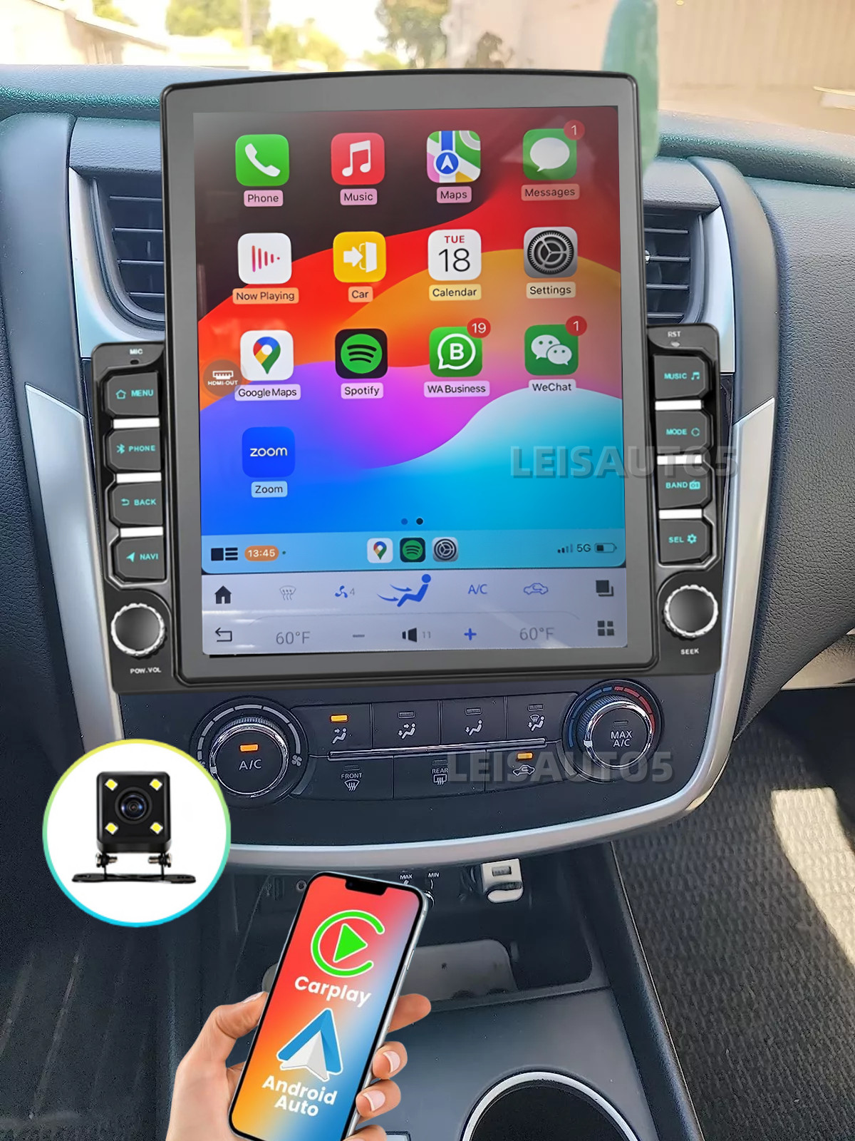 9.7″ For 2013-2018 Nissan Altima Carplay Android 13 Car Stereo Radio GPS