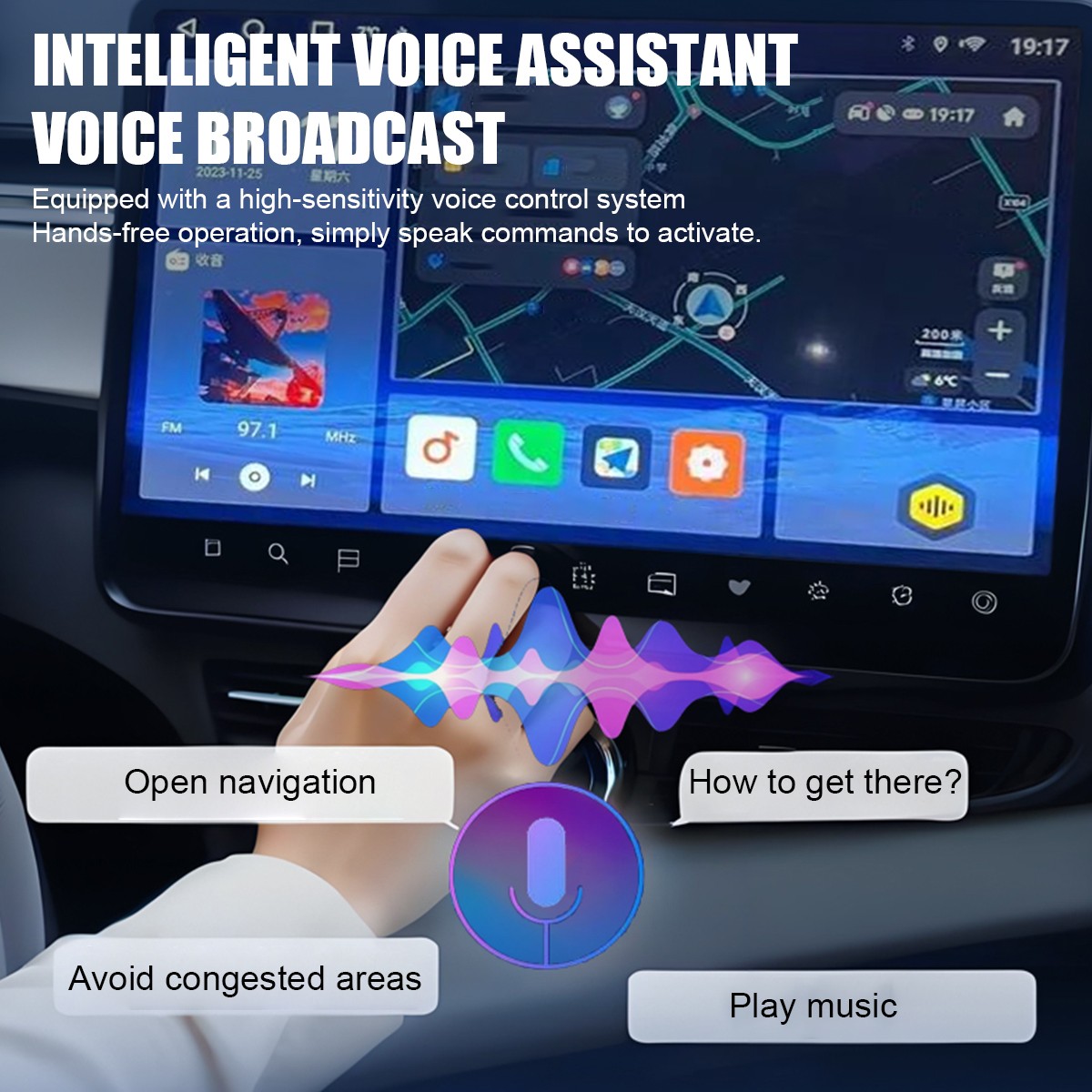 Wireless Carplay Adapter Airplay Android Auto Bluetooth Wi-fi Mirror Link Screen