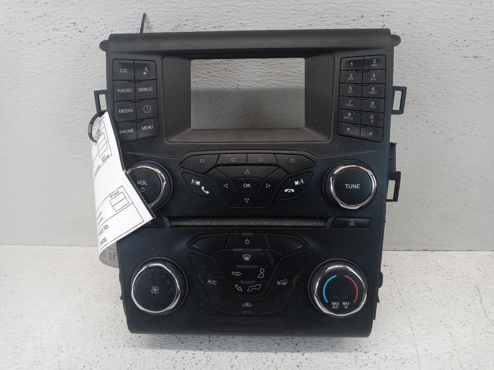 14 15 Ford Fusion Radio Control Panel ID ES7T-18E243-EB **May Need Programming**