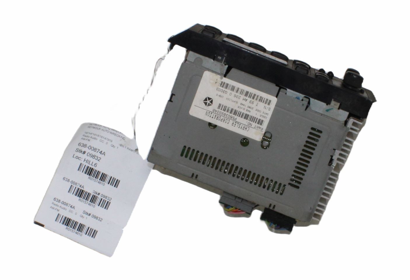 1995-2003 Dodge 1500 VAN Radio Receiver AM FMFits 1500 VAN OEM 1574810