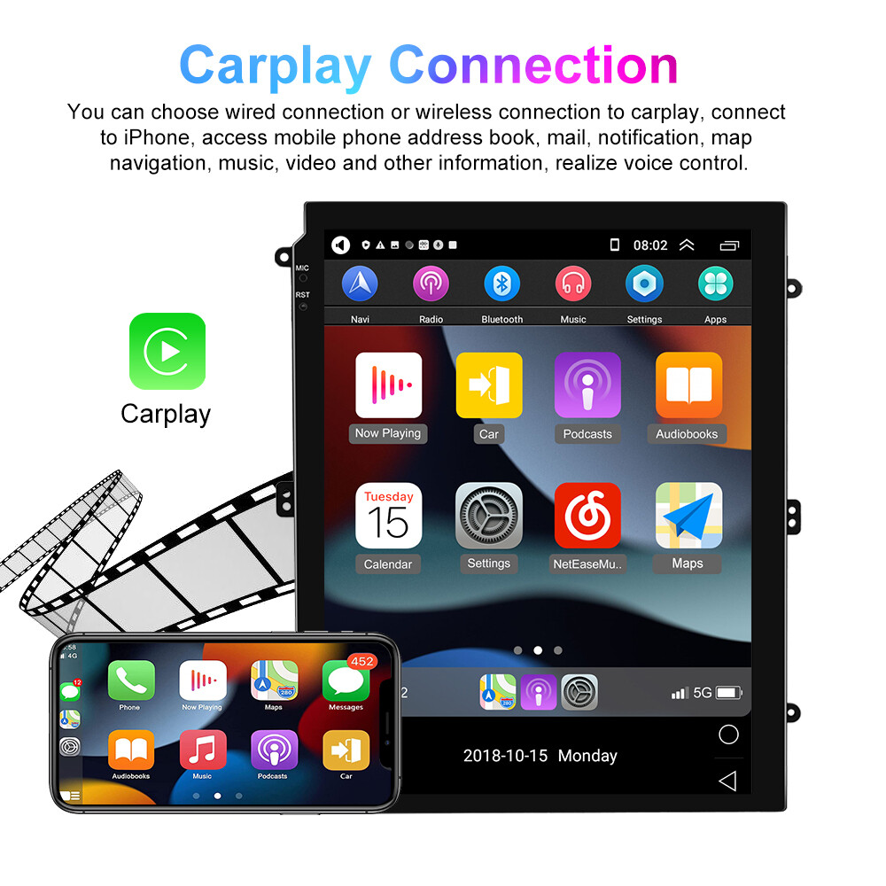 PLUG &PLAY Stereo Radio 2DIN Android Carplay GPS 2+32GB For Ford F-150 2009-2014