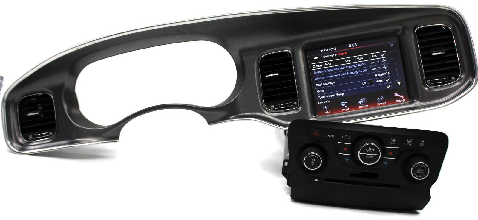 11-14 Dodge Charger Radio NON NAVI Cd Player Display Screen 05064798AH +Code