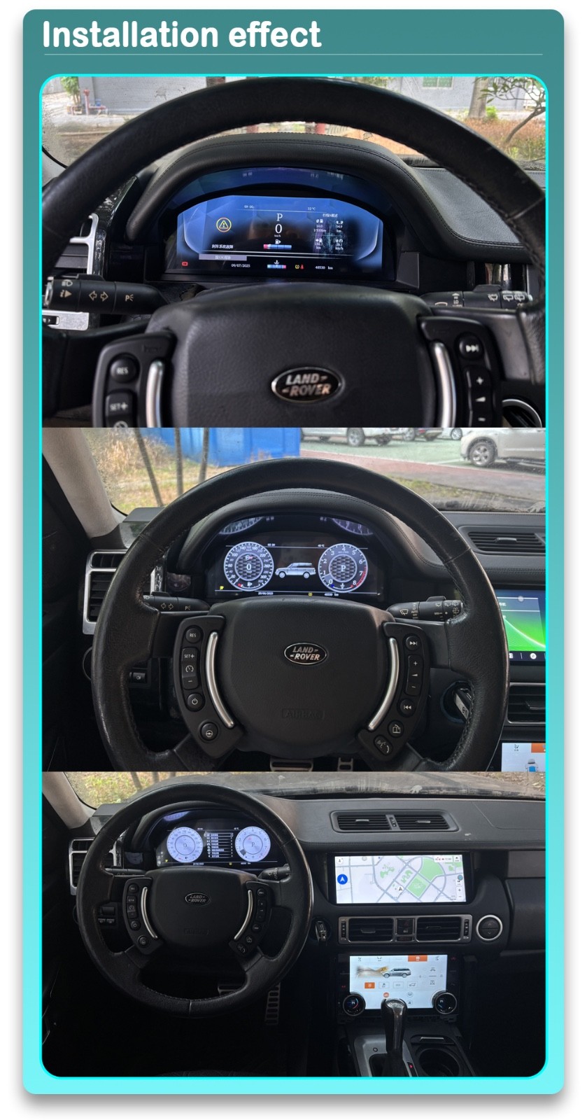 RANGE ROVER VOGUE L322 2006-09 12.3″ DIGITAL COCKPIT SPEEDOMETER CARPLAY YB3008