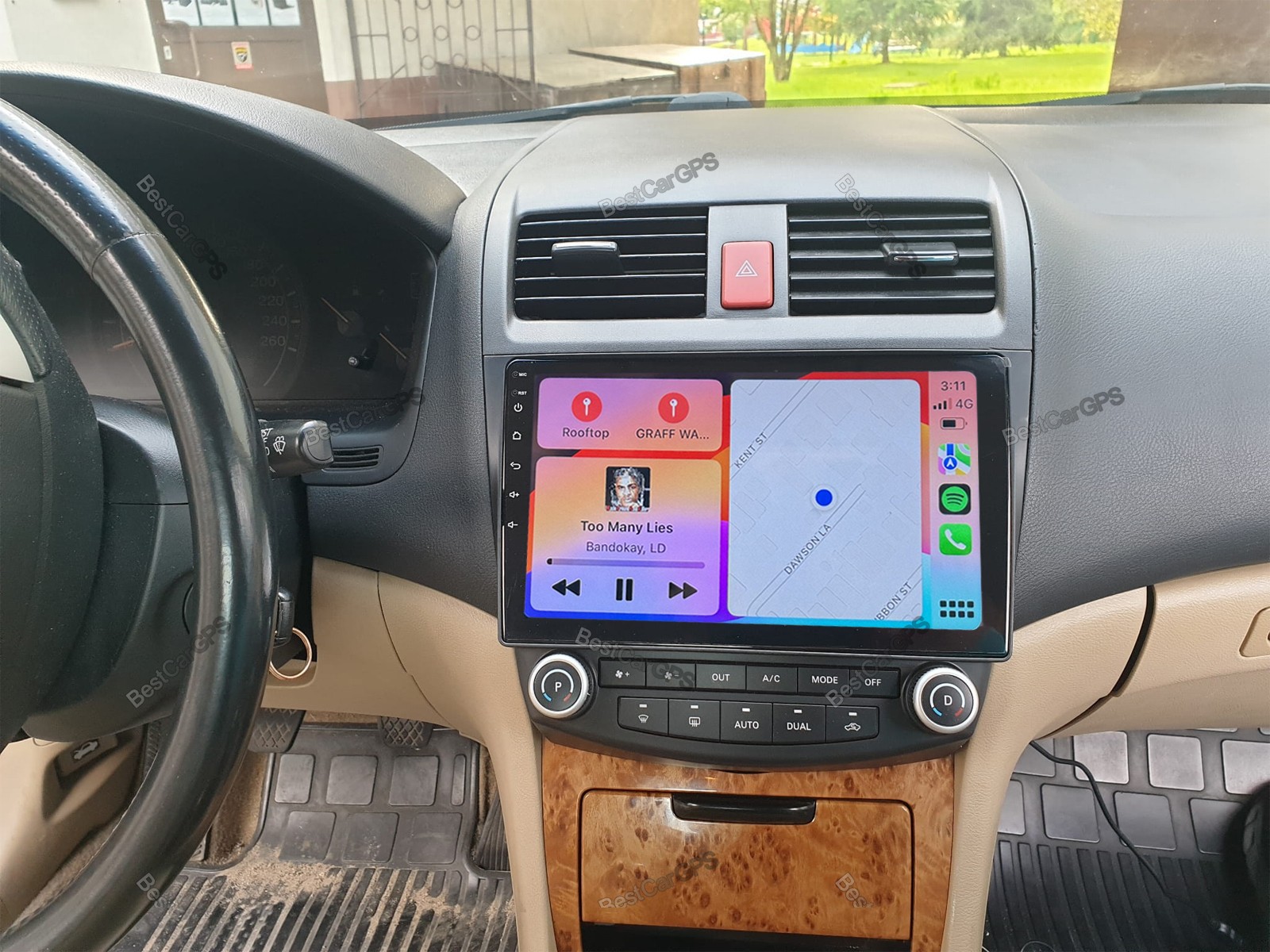 2+64G For Honda Accord 2003-07 with CarPlay Android Auto Stereo GPS Player +CAM