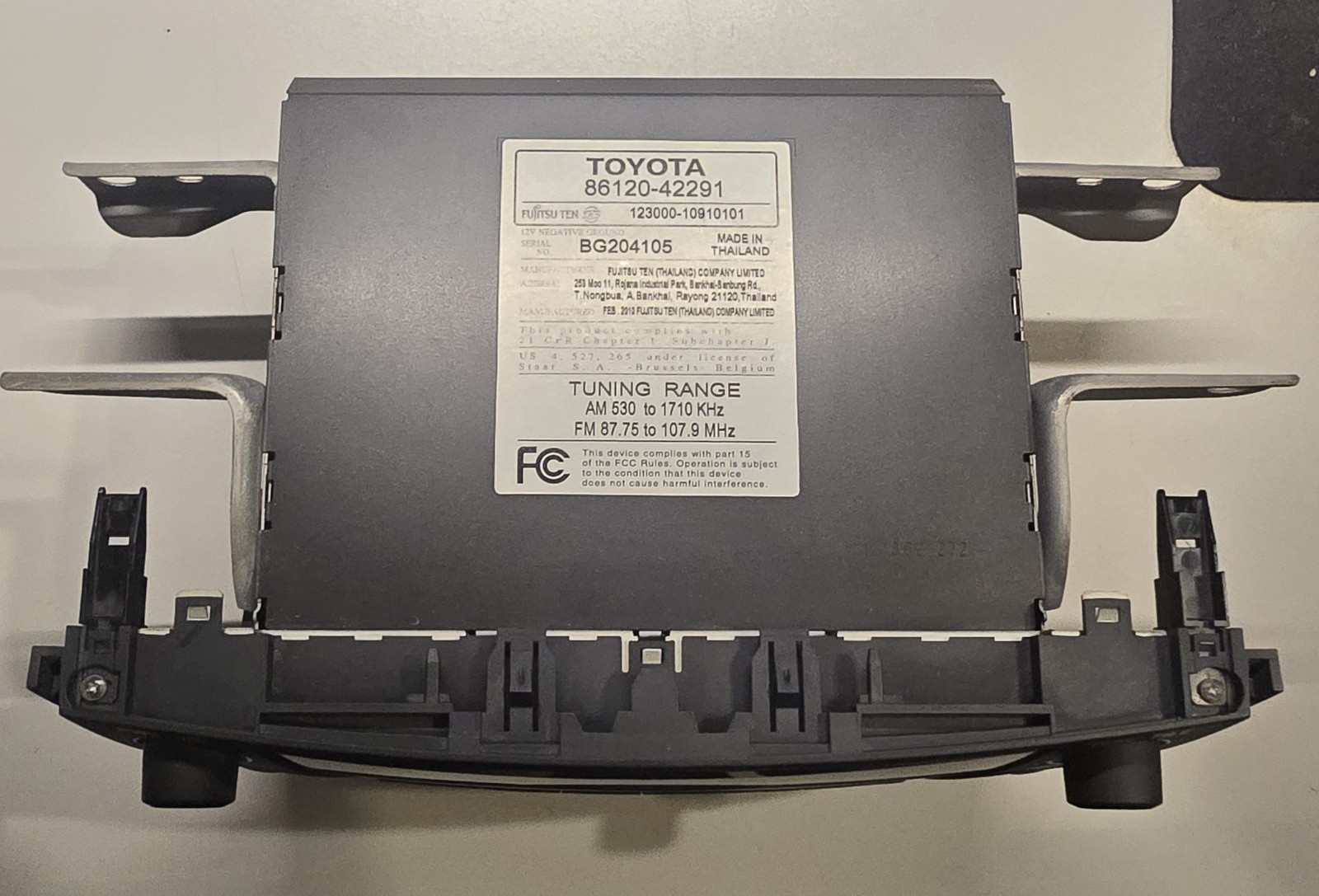 OEM Toyota RAV4 Head Unit Radio 86120-42291 2009 2010 2011 Non-JBL AM FM CD