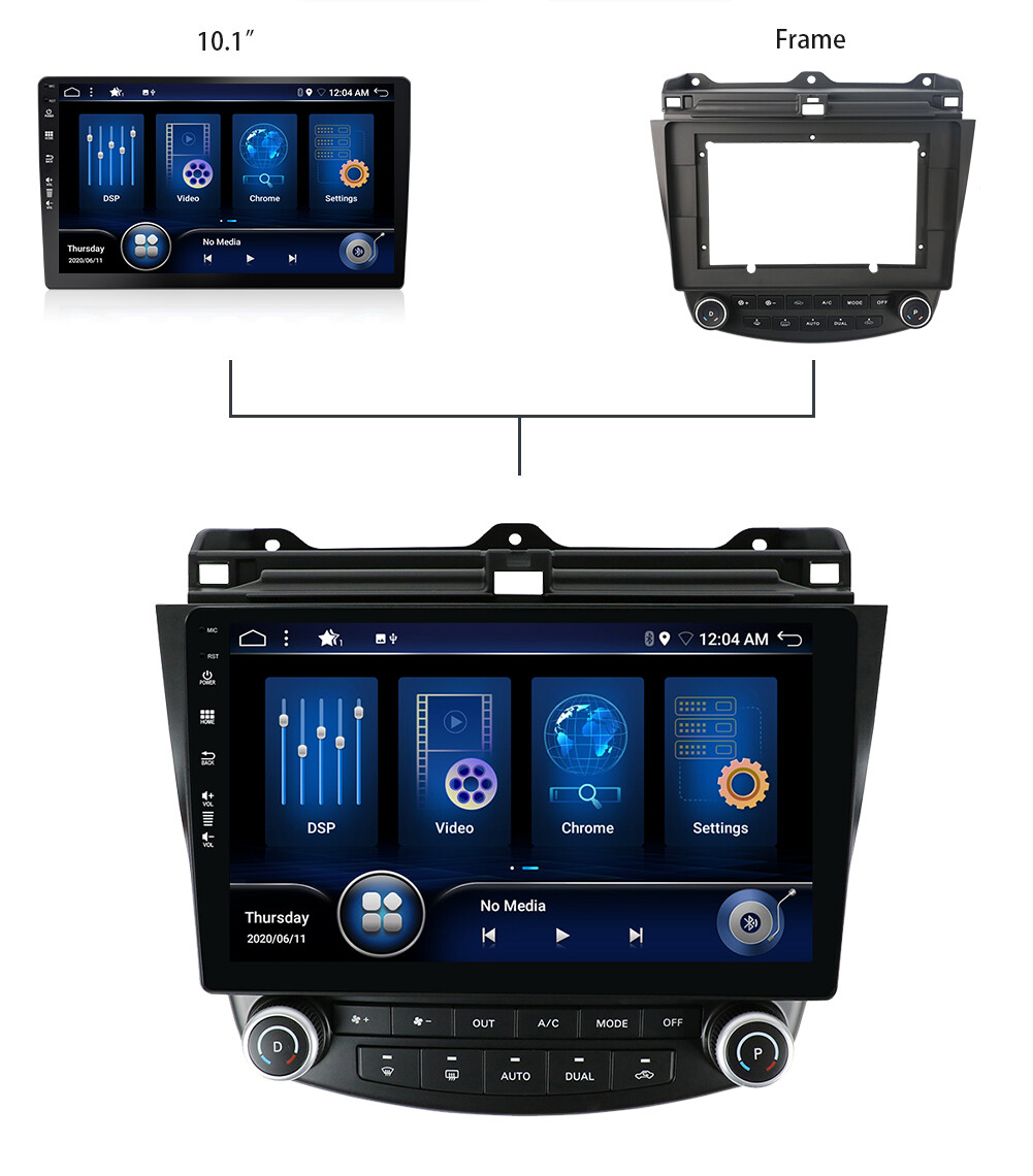 Android 14 For Honda Accord 2003-2007 CarPlay GPS Car Stereo Radio DSP 6GB+128GB