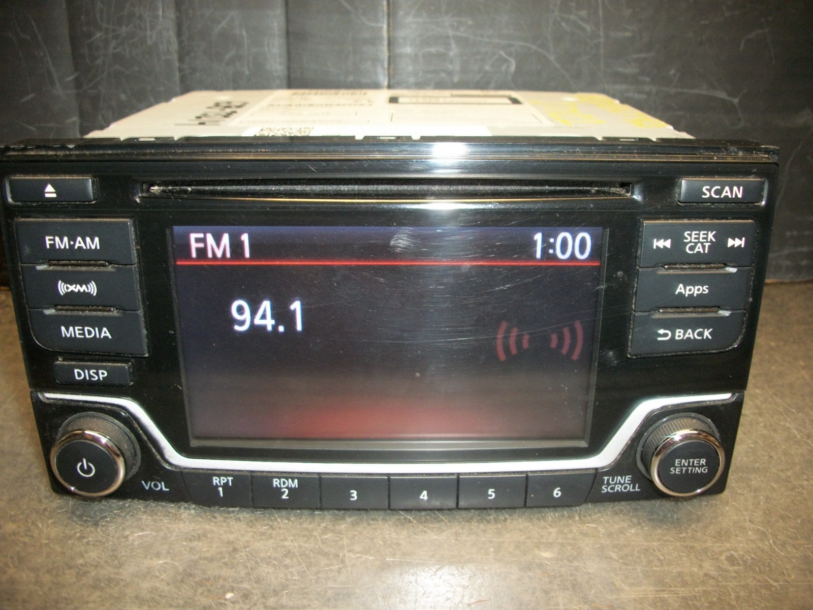 2015 NISSAN SENTRA 5″ Screen SAT Radio CD BLUETOOTH 281859MB0A TESTED