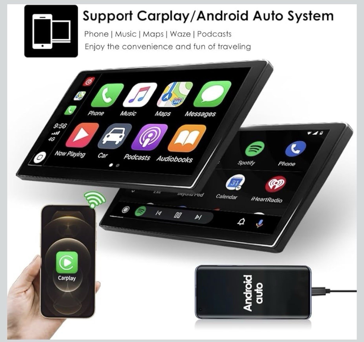 Wireless Carplay for VW Tiguan 2007-2016 Android Auto Car Radio GPS Navi WIFI BT