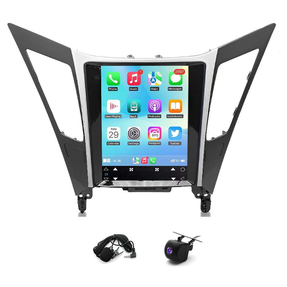 Car Stereo Radio WIFI Navi 2+64G For Hyundai Sonata 2011-2015 Carplay Android 15