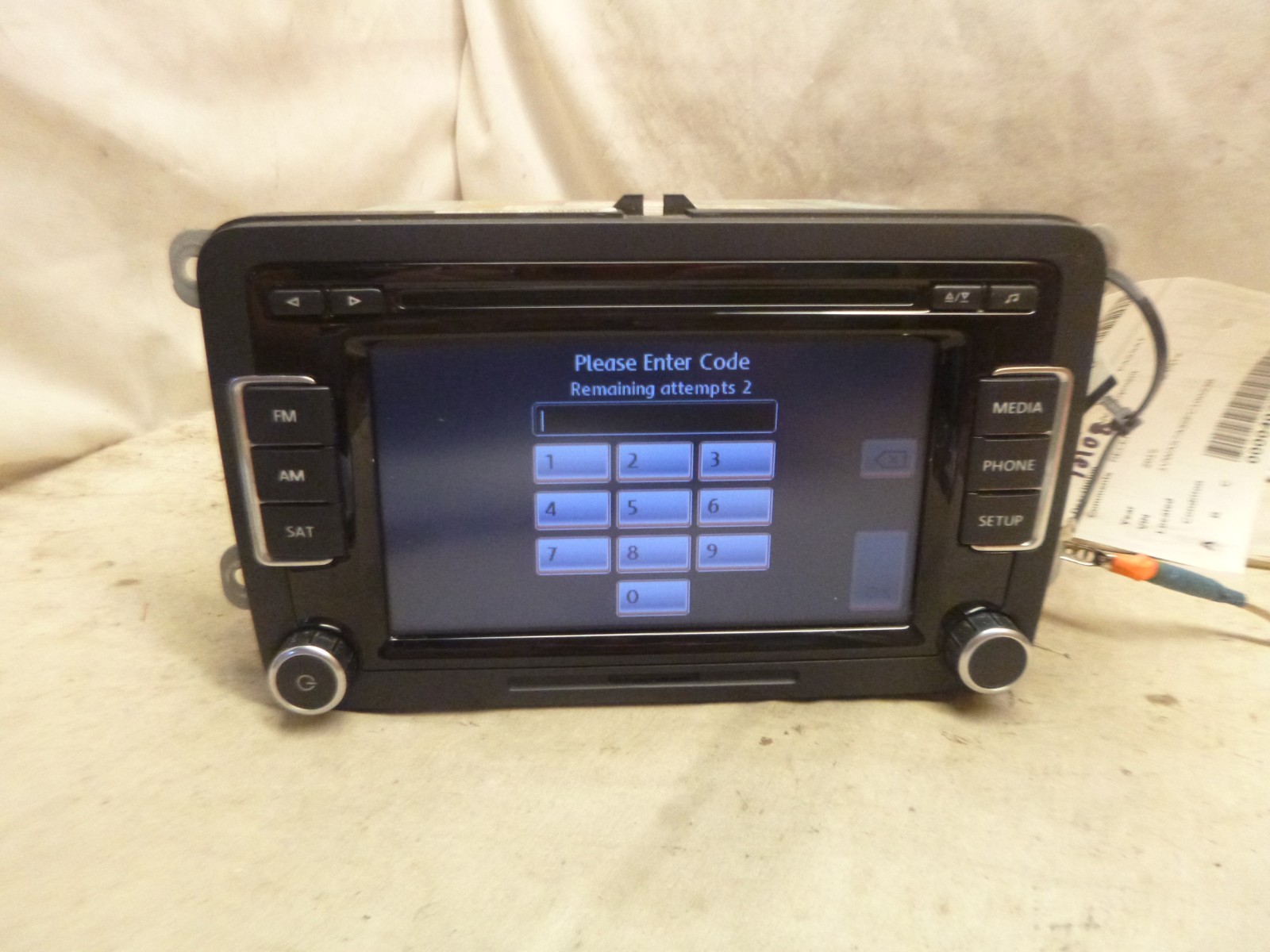 10 11 12 13 VW Volkswagen RCD-510 Touch Screen Radio Cd 1K0035188F FAC10