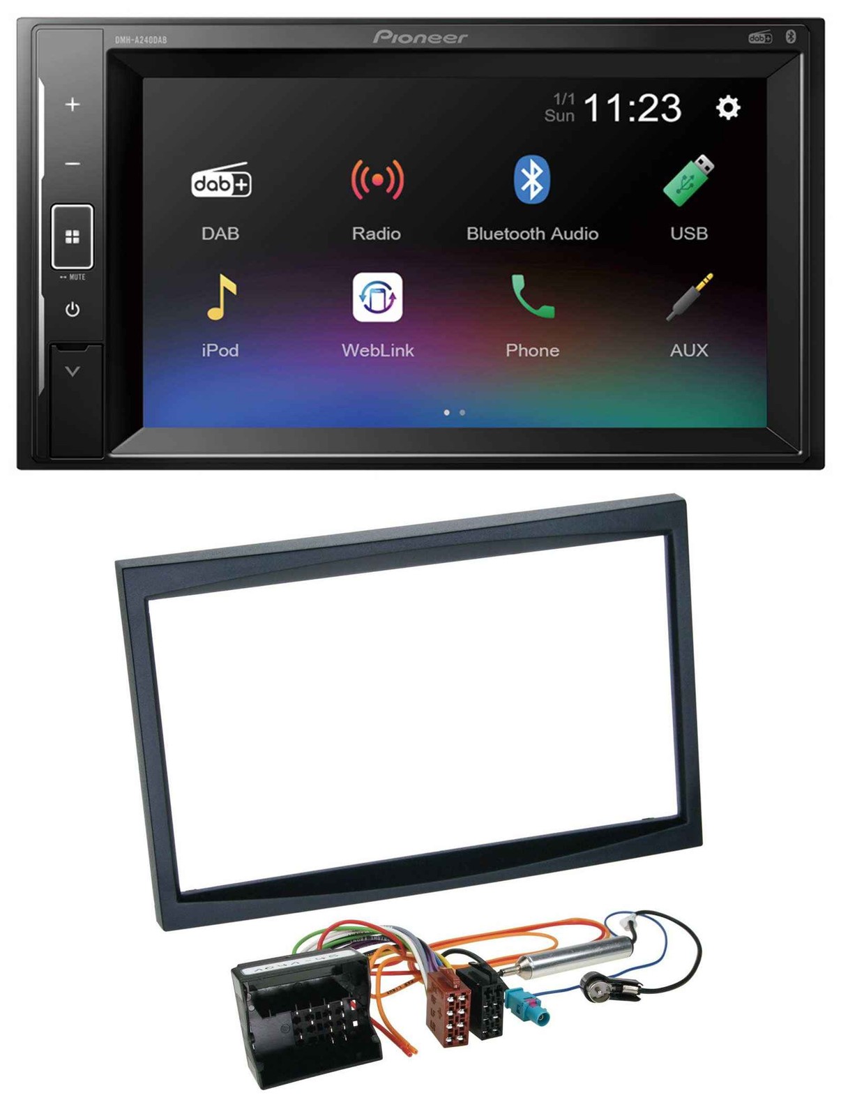 Pioneer DAB MP3 2DIN Bluetooth USB Car Stereo for Citroen C3 C2 Berlingo Jumpy sc