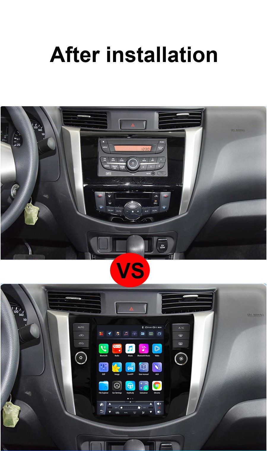 Android Car Stereo Sat Nav System for Nissan Navara 2016-2022 9.7″ Multimedia Player