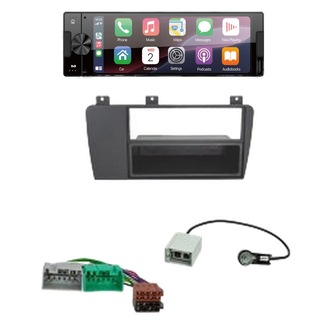 Ampire CPR60 radio DAB + touch screen with installation kit for Volvo V70 from 2004