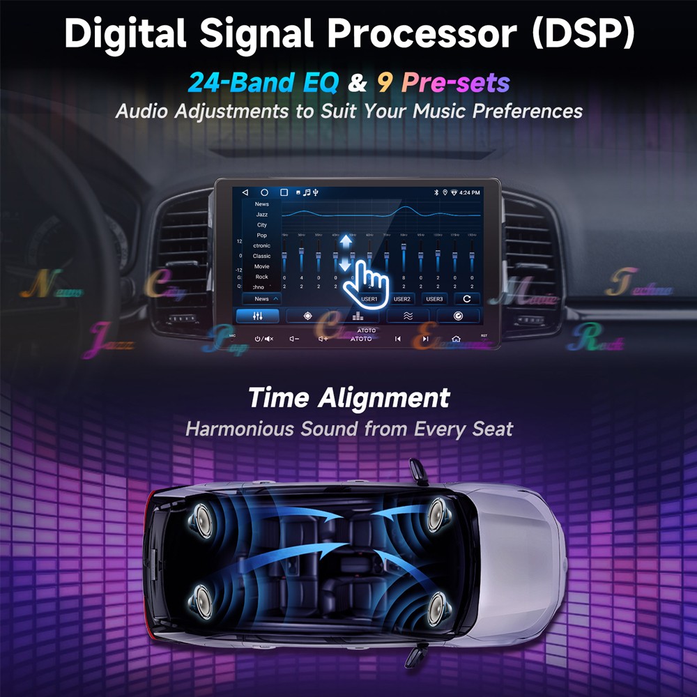 ATOTO F7 XE Car Radio 2Din In-Dash Receiver Wireless &Wired CarPlay/Android Auto