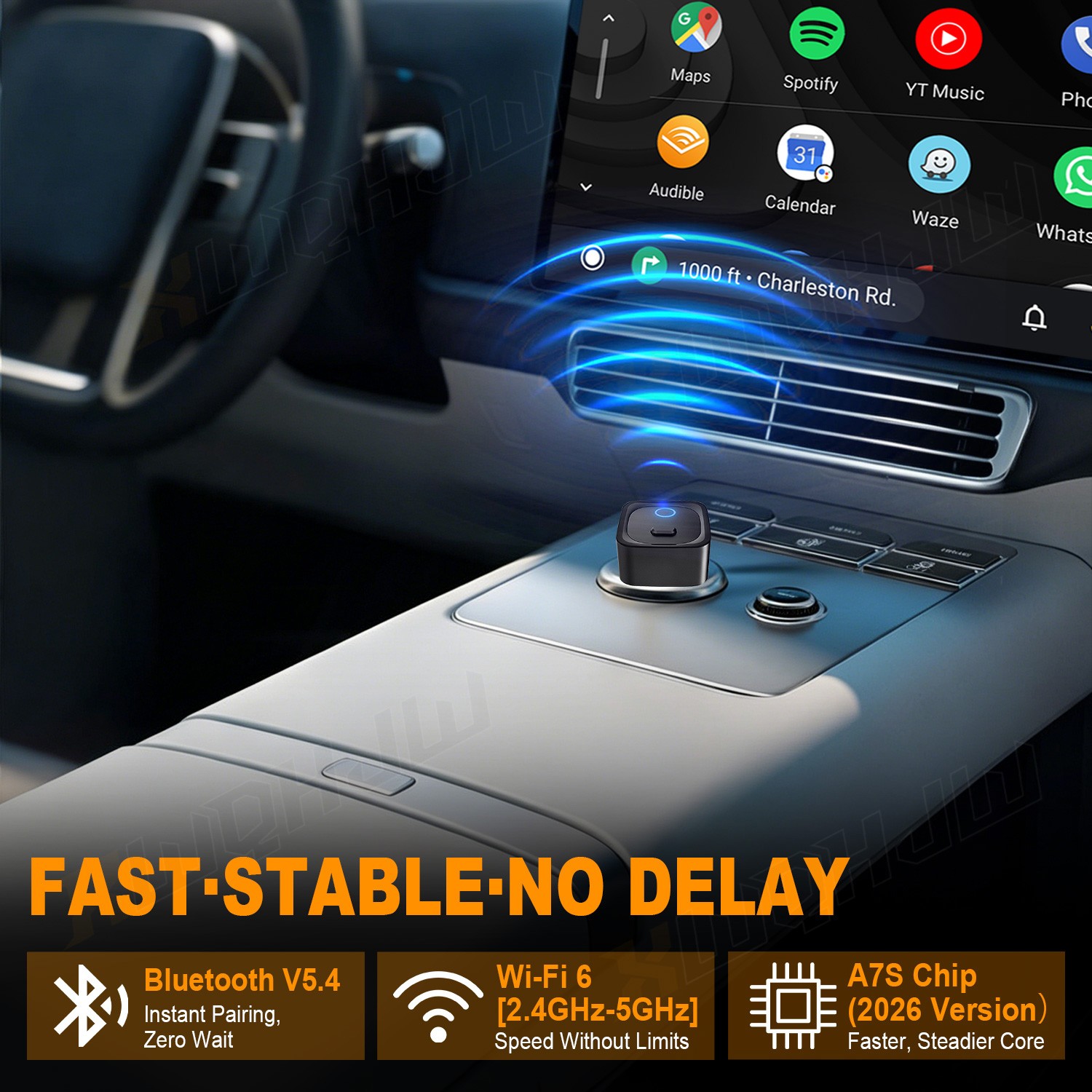 Wired to Wireless Carplay Adapter for Acura MDX 2019-2026