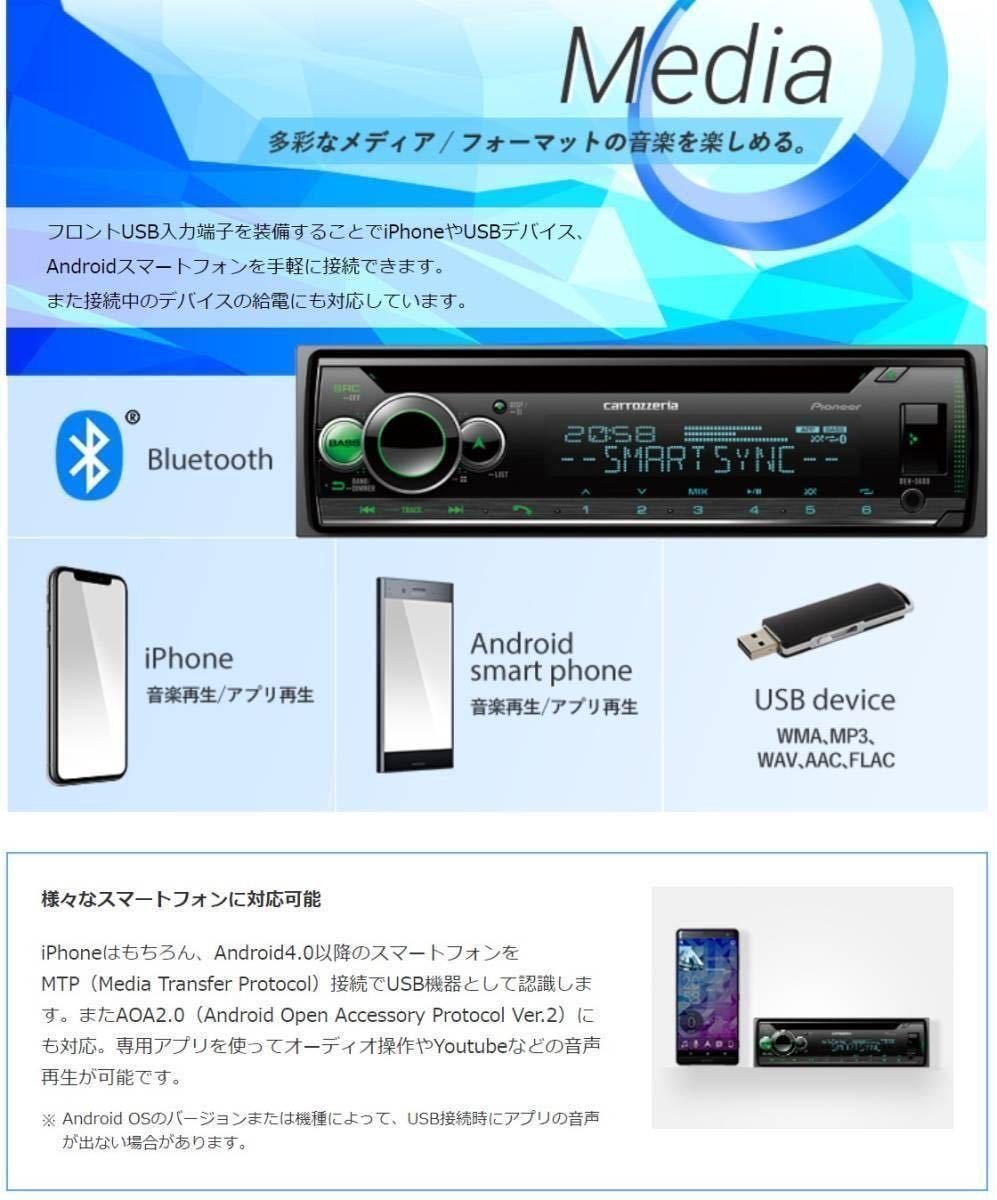 Carrozzeria DEH-5600 Bluetooth CD USB AM FM AUX 24V Truck Audio wDC-DC Converter