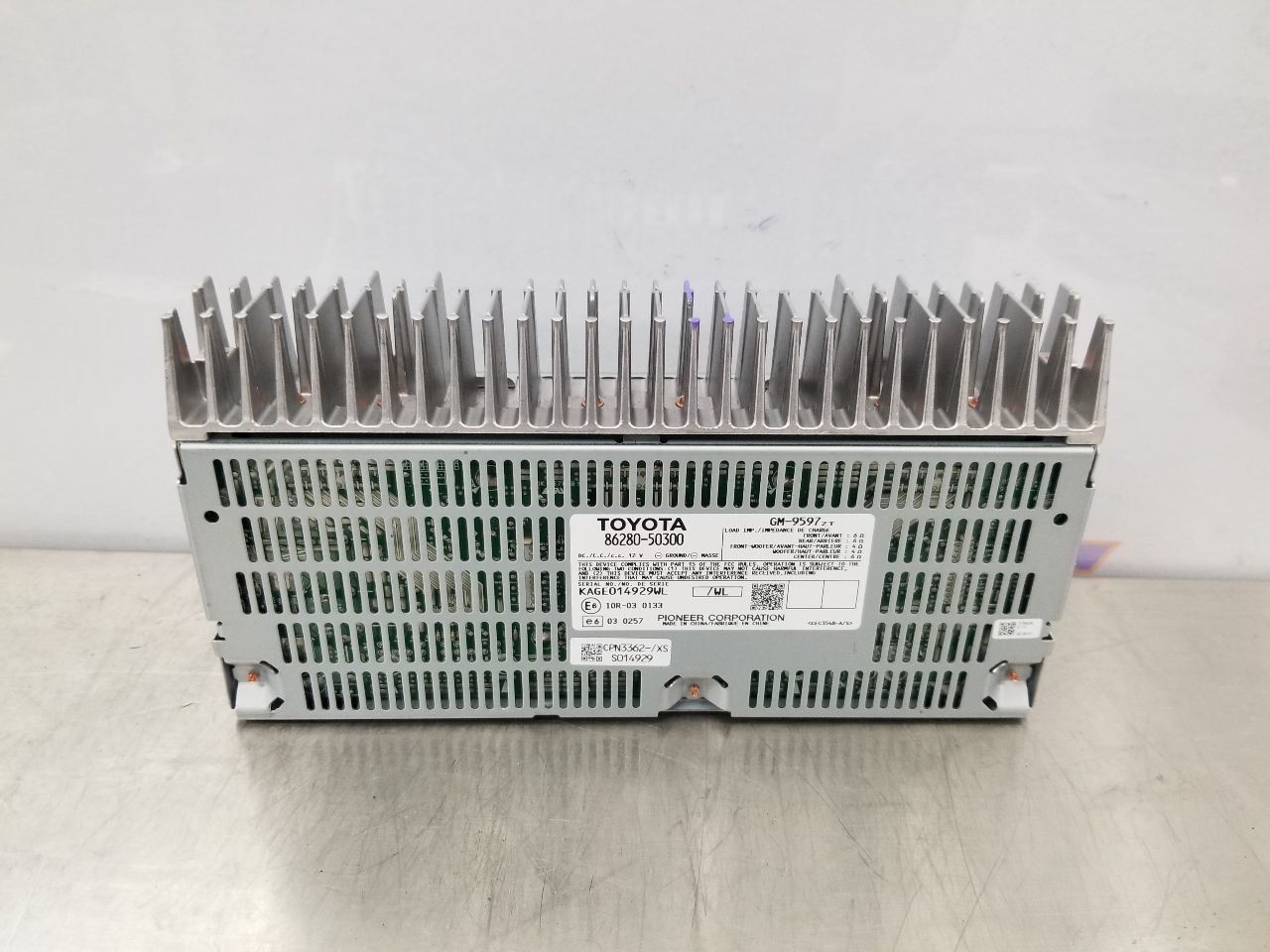 11 2011 LEXUS LS460 AWD RADIO AUDIO AMPLIFIER 8628050300 WITHOUT PREMIUM AUDIO