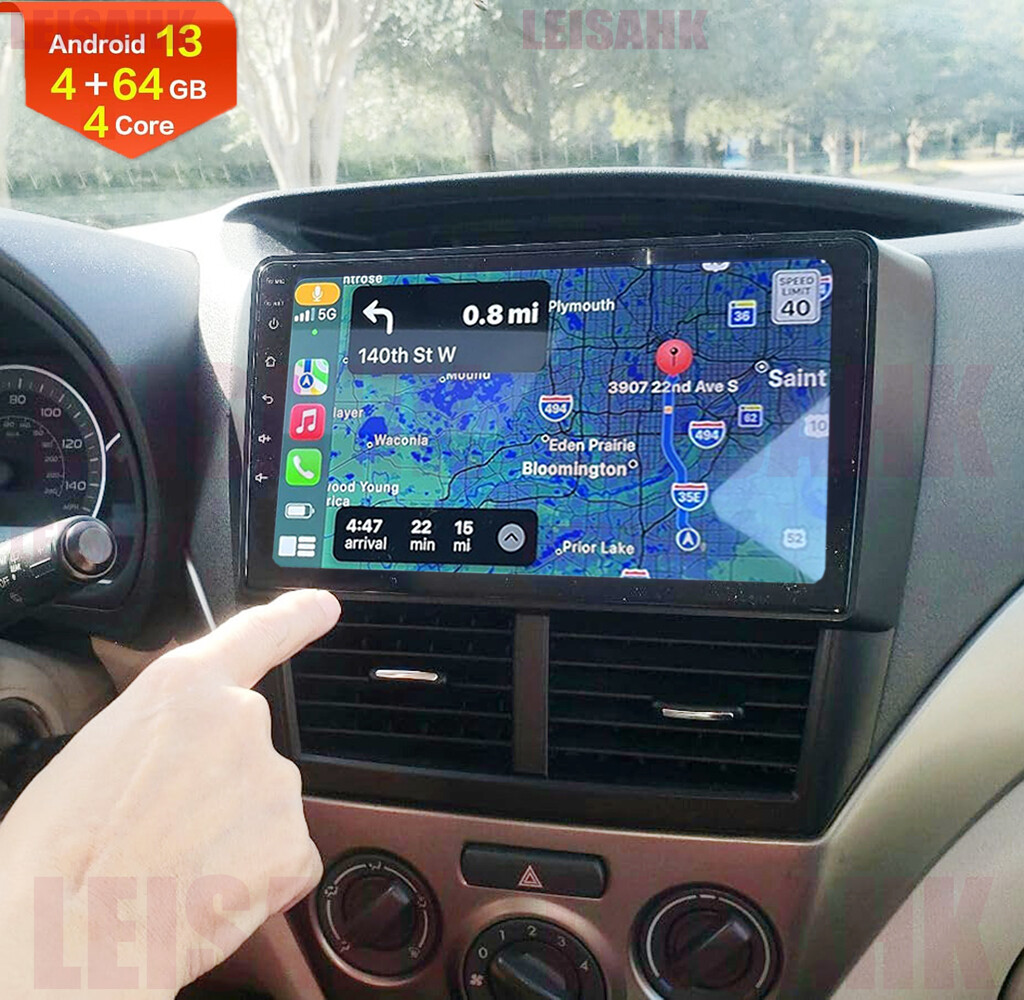 CarPlay Android 13 For Subaru Forester Impreza 07-13 Car Stereo Radio Head Unit