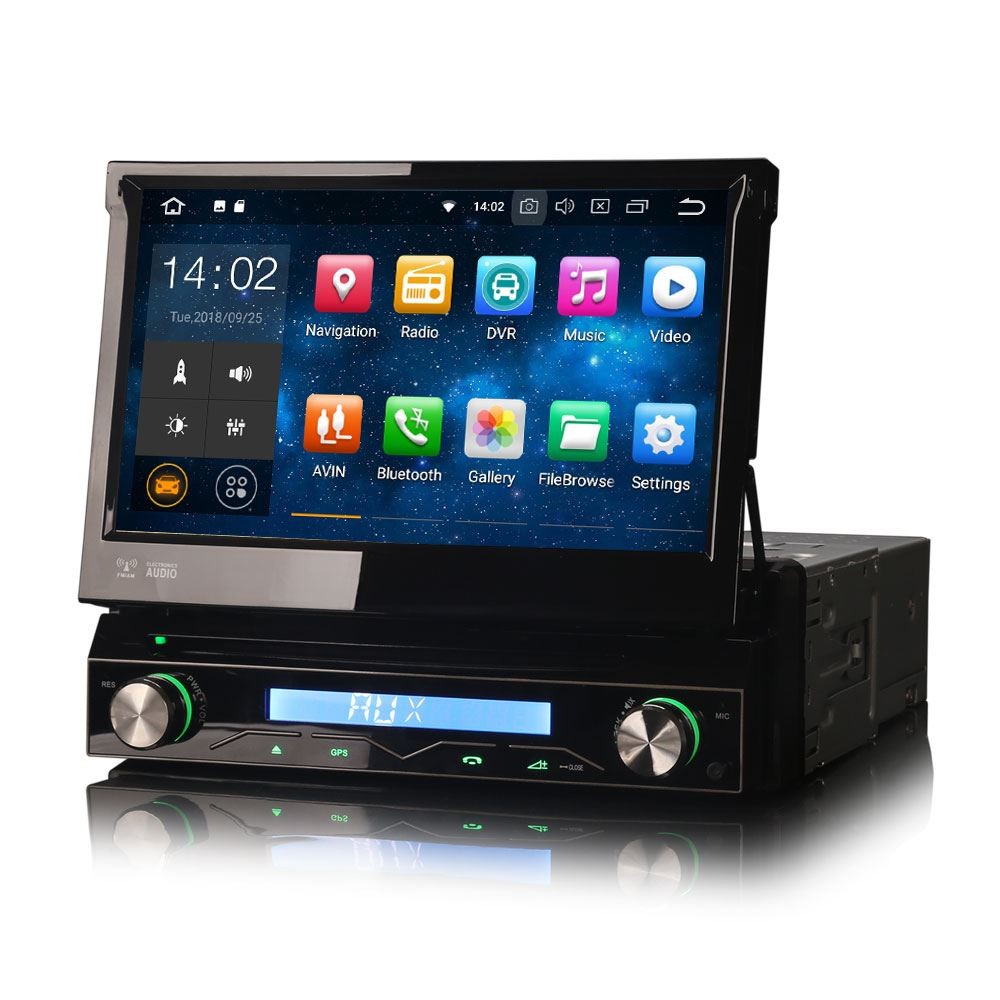 CarPlay Radio Android Auto SatNav DVD GPS Single DIN Flip-Out Stereo A85 PRO 88U