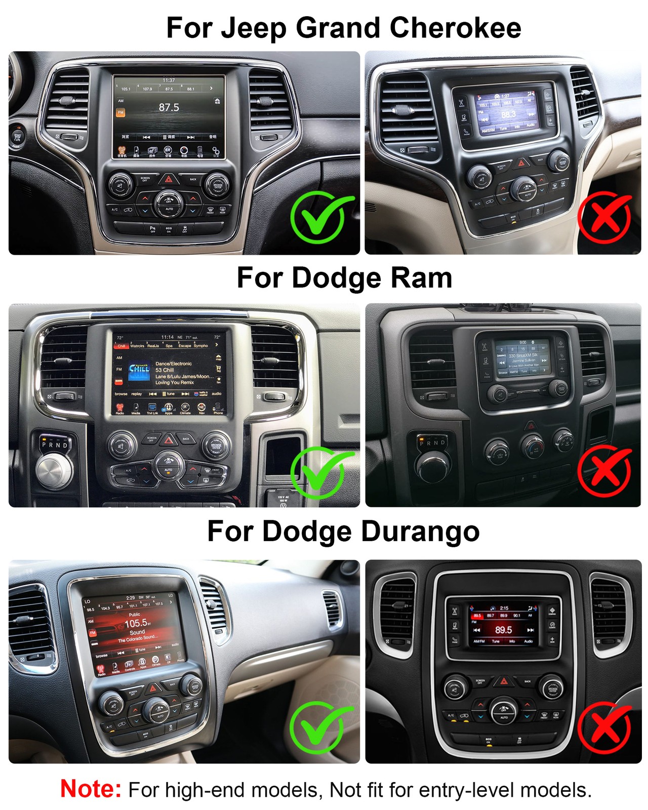 For 2015-2021 Dodge Charger Challenger 8.4″ Andorid 14 Carplay Radio GPS WIFI