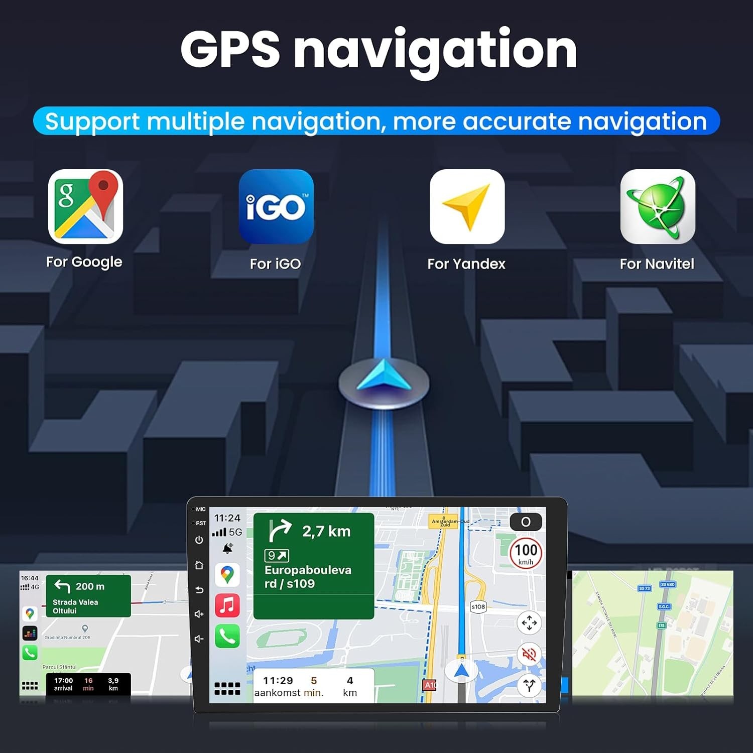 4+64GB For Ford F150 2009-2012 Apple Carplay Android 13 Car Stereo Radio GPS Nav