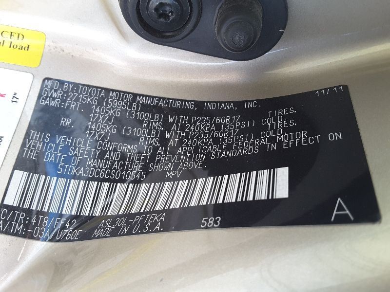 Audio Equipment Radio Display And Receiver Fits 11-14 SIENNA 222322