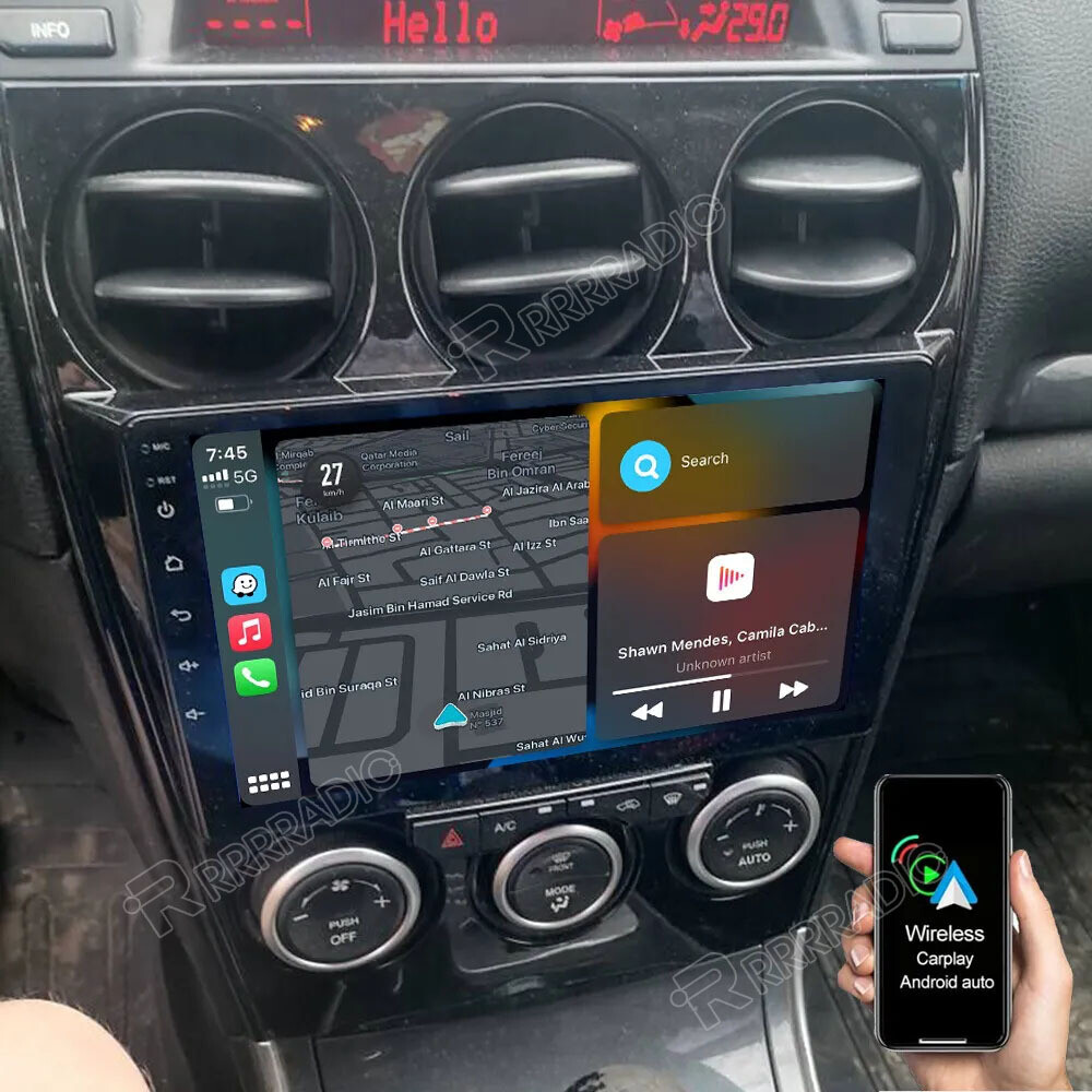 For Mazda 6 2003-2008 Android 13.0 Car Radio Stereo Player GPS Navi WiFi CarPlay